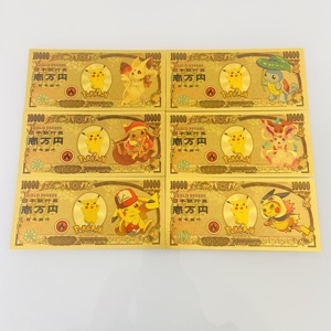 Japanische Anime Pokémon Pikachu Plastik Vergoldete Folien-Banknote Sammlerstück Gedenkgeschenk für Kinder - Product Image 4