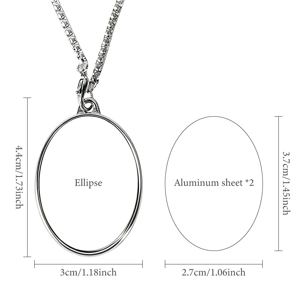 สีเงิน - ทรงรี