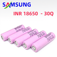 Baterai Lithium SAMSUNG INR 18650-30Q 3000 MAh Arus Pengosongan Kontinu Maks 30 a untuk Peralatan Listrik Suhu Operasi 0-60