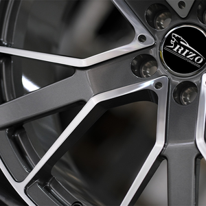 Cerchi Forgiati Neri REP 653F da 18/19/20/21/22 Pollici, Multirazze Sfalsate a <span class=keywords><strong>5</strong></span> Fori, Pronti per la Spedizione per Audi - Product Image 4