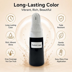 Aplicador de Tinte para Cabello a Base de Plantas, Color Negro Intenso, con Cepillo Peine, OEM - Product Image 1