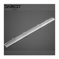 Lentille linéaire de projecteur Led encastré avec canal PC blanc anti-éblouissement Applique murale extérieure longue bande lentille de prêt linéaire