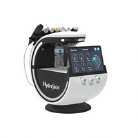 Appareil de bureau professionnel d'analyse cutanée à bulles thermiques hydrogène-oxygène HydraSkin Smart Ice-Blue Pro pour l'élimination des pigments et le nettoyage