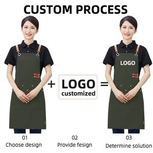 Peva Baby Frying Food Serving Tongs Barbecue <b>Clip</b> <b>Clamps</b> Cloth Apron for Chef Server Aprons With Logo Custom in Cotton - Product Image 3