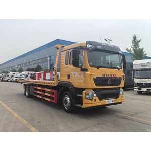 Grúa de Plataforma Plana HOWO 4X2 de 10 Toneladas |   Camión de Rescate Hidráulico Diésel Weichai de 220HP, Directo de Fábrica - Product Image 1