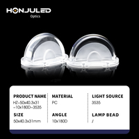 Éclairage de rebord de fenêtre en PC PMMA, lentille de lampe à LED, 180 degrés, étanche, transmission lumineuse >90%, résistance au jaunissement, facile à installer