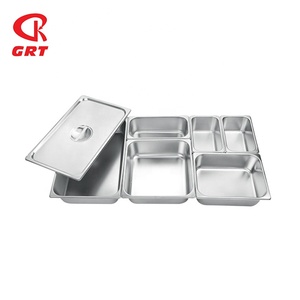 Phong Cách EU 2/1 Thép Không Gỉ Gastrorm Container 0.8Mm GN Thực Phẩm Pan Khách Sạn Thiết Bị Phục Vụ Ăn Uống - Product Image 2