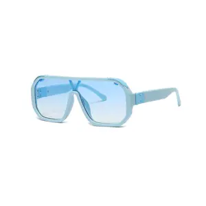 2022 Best Sale Fashion Trend occhiali oversize occhiali da sole colorati per Pc occhiali da sole rotondi da uomo da donna