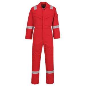 PORTWEST - FR50RERXXL Resistente al fuego antiestático 350g overall rojo-EAN 5036108167395 ROPA DE TRABAJO RESISTENTE A LLAMA - Product Image 1