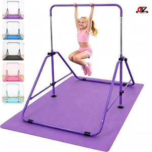 Équipement de gymnastique pliable, réglable et facile à assembler pour enfants, adapté à l'entraînement en intérieur et en extérieur, barre de gymnastique - Product Image 1