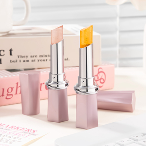 사용자 정의 로고 금박 클리어 크리스탈 젤리 색상 변경 립스틱 보습 투명 립밤 - Product Image 6