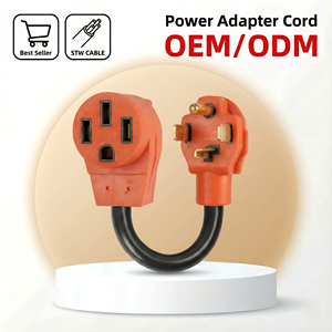 Câble adaptateur lourd pour sèche-linge à camping-car et véhicule électrique, Linsheng Wholesale Factory, NEMA 14-30P vers 14-50R, 30A vers 50A - Product Image 1