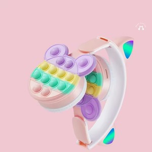 <span class=keywords><strong>Casque</strong></span> sans fil tendance avec lumière LED, oreilles de chat mignonnes, microphone intégré, contrôle des fonctions, <span class=keywords><strong>casque</strong></span> stéréo musical, <span class=keywords><strong>casque</strong></span> Bluetooth pour téléphone, cadeau - Product Image 5
