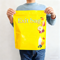 Sachet refermable personnalisé anti-enfants 1 lb, mat ou brillant, en Mylar, avec impression numérique, encoche de déchirement, UV sélectif et holographique