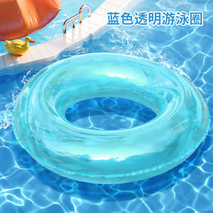 Logotipo Aceptable Decoración de la piscina Uso Anillo de natación de color fluorescente Círculo de natación de color neón - Product Image 5