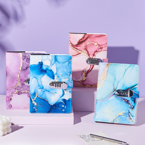 Uptodate bìa da <span class=keywords><strong>A5</strong></span> bơm lại máy tính xách tay Tạp Chí ngân sách kế hoạch hàng ngày Nhật Ký với sự kết hợp khóa bảng tính - Product Image 3