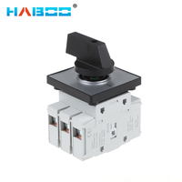 HABOO 3P 4P 690V 16/20/32/40/63/80/100A Interrupteur-sectionneur isolant avec verrouillage et commande d'alimentation ON-OFF sur panneau