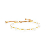 Bracelet tressé perlé KKBEAD pour femme avec breloque médaille en strass, cordon réglable, style vintage élégant, idéal pour le quotidien et les fêtes, bijou de mode