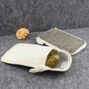 Bolsita de algodón y lino para jabón, bolsita exfoliante de cáñamo, respetuosa con el medio ambiente, novedad - Product Image 4