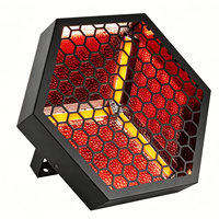 Projecteur LED matriciel DMX 3x60W blanc chaud COB RGB, lumière de scène octogonale vintage, éclairage de fond LED rétro type Blinder