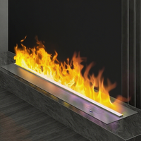Cheminée électrique à vapeur d'eau avec 10 couleurs de flamme LED, humidificateur, télécommande, effet 3D, pour intérieur