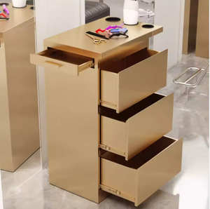 New Barber <b>Shop</b> <b>Tool</b> Cabinet, Stainless Steel Hair Cutting Work Cabinet, Simple Storage and Styling Cabinet - Product Image 3