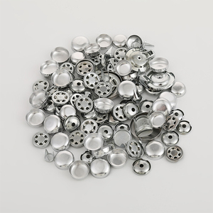 Boutons <span class=keywords><strong>à</strong></span> <span class=keywords><strong>pression</strong></span> ronds en argent avec capuchon bombé pour couture, DWDP-BT01, 13/15/17/20/21/22/24 mm, boutons pour casquette de baseball - Product Image 3