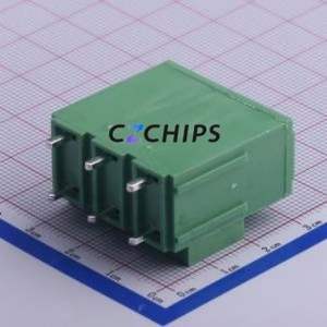 KF135T-10.16-3P Screw Terminal Block Through hole Component (THT),P=10.16mm Connector 1x3P 10.16mm Green Through Hole - Product Image 2