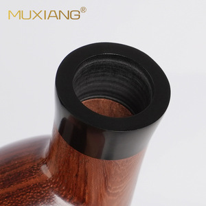 Muxiang Rosewood Smoking Pipe Bent Type Handmade Solid Wood Tobacco Pipe With Air Chamber - Product Image 2