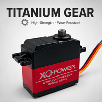 Moteur servo numérique à couple élevé 40KG XQ-POWER XQ-S3240M avec engrenage en titane, étanche, pour bras robotique, voiture RC, vente en gros OEM 6.8V