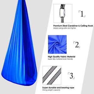 Hai lớp Reversible Hồng grey trị liệu võng cho trẻ em tự kỷ ADHD aspergers Nylon cho Cắm Trại Đi Bộ Đường Dài phần cứng bao gồm - Product Image 4