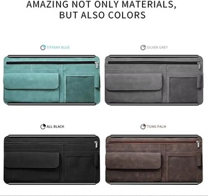 <span class=keywords><strong>Astuccio</strong></span> Porta Occhiali Classico Personalizzato con Cerniera, Borsa Portaoggetti Personali, Porta Patente, Porta Penne, Porta Carte Bancarie, Porta Soldi in Pelle PU, Porta Occhiali da Sole per Auto - Product Image 4