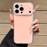 Coque de téléphone de luxe souple effet bonbon pour iPhone 13 14 15 16 17 Pro Max Air, coque arrière antichoc en acrylique