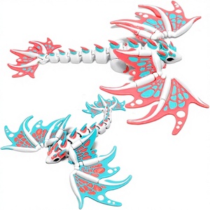 2 шт. 3D-печатные гибкие шарнирные крылья дракона 7 дюймов, игрушки-антистресс, декор для дома и офиса, наполнители для пасхальных корзин, подарки на день рождения для девочек и мальчиков - Product Image 1