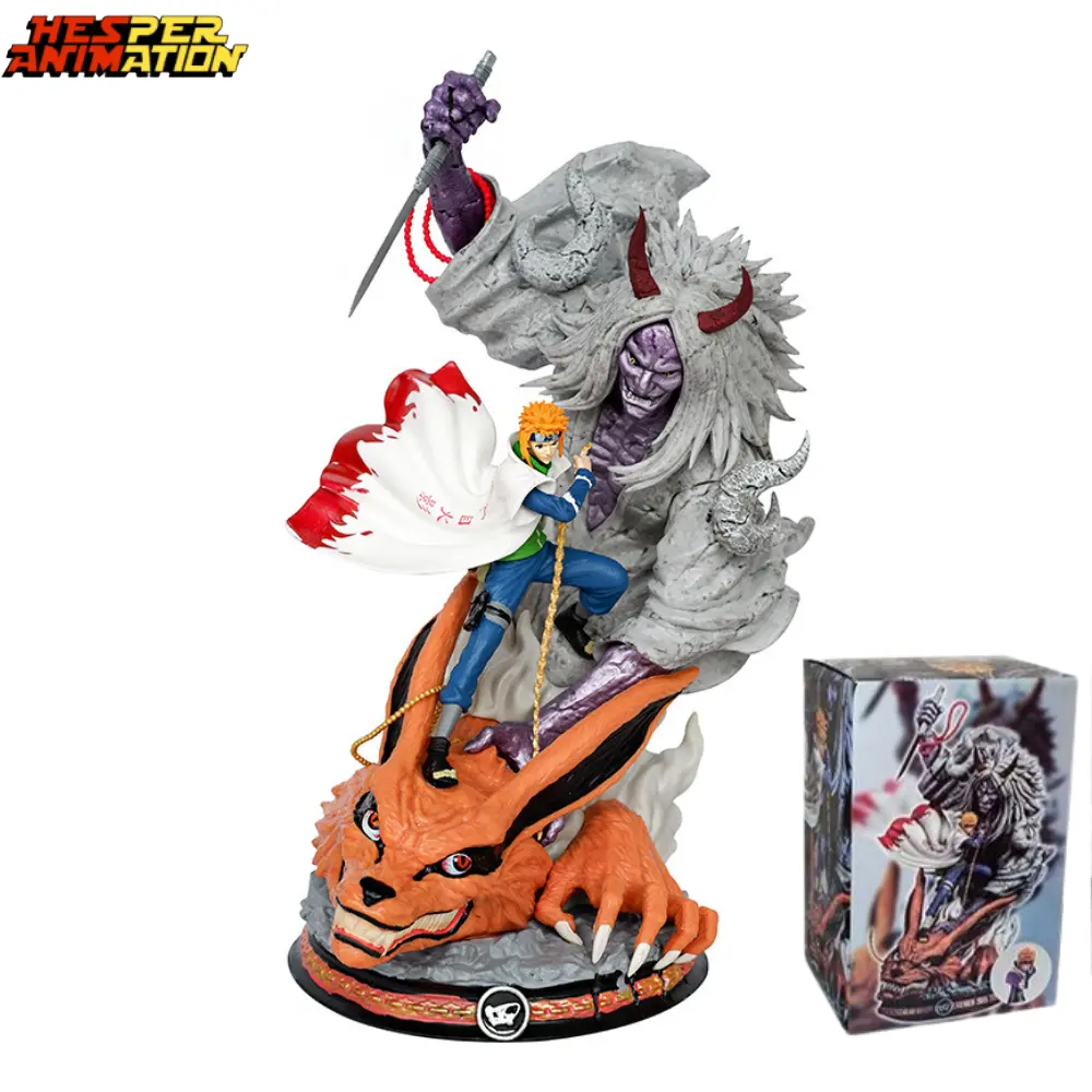 28cm 11.02 inci Narutos 4 generasi Banshee seal do karakter koleksi PVC figur Narutos Namikaze Minato Action Figure