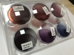 Lentes de sol Cr39 1.499 UC, lentes ópticas teñidas, Color degradado, venta al por mayor de fábrica - Product Image 2