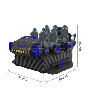 Parc d'attractions enfants et adulte jeu 9D VR foncé mars simulateur jeu machine à vendre