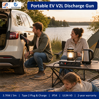JOYCHARGE Adaptor Pengisian Daya Kendaraan Baru V2L Tipe 2 16A 250V AC Portabel untuk EV dengan Kabel 3M, Proteksi IP54, dan Keamanan Arus Berlebih