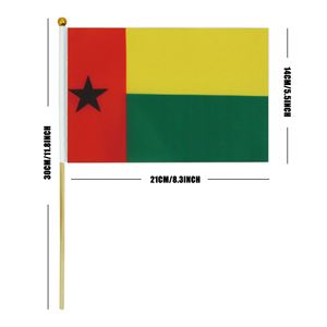 Drapeau Fanion Guinée-Bissau 14*21cm à Agiter à la Main avec Tige <span class=keywords><strong>en</strong></span> Bois – Vente Chaude Mondiale <span class=keywords><strong>en</strong></span> Gros - Product Image 2