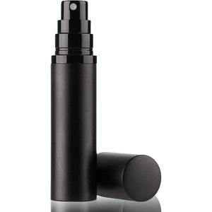 Lujo galvanoplastia 20ml negro Mini vidrio recargable Perfume cuerpo niebla fina botella de bomba de pulverización continua - Product Image 1