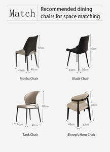 طاولة دائرية جديدة لعام <span class=keywords><strong>2025</strong></span> بتصميم عصري بسيط وفاخر للاستخدام المنزلي، قابلة للدوران والتمدد - Product Image 6