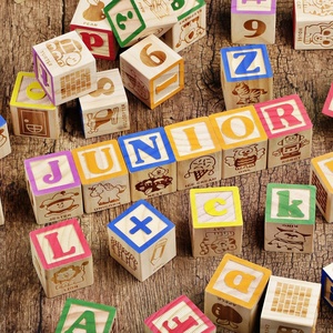 Wholesale Custom High Quality Wooden ABC <strong>Blocks</strong> 40PCS Stacking <strong>Blocks</strong> Baby Counting <strong>Alphabet</strong> Letters Manufacturers - Product Image 5