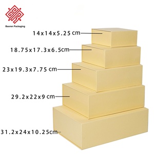 Baoren Coffrets cadeaux magnétiques à rabat Premium Book-Style Multi-size Coffrets cadeaux de vacances élégants Solutions d'emballage en gros - Product Image 3