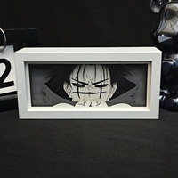 Lampe de table minimaliste à découpe de papier style anime, design tendance, pour décoration artistique de salon et maison moderne