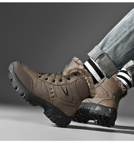 2024 nuovo popolare di grandi dimensioni scarpe <span class=keywords><strong>da</strong></span> uomo Shearling resistente all'acqua scarponi invernali <span class=keywords><strong>neve</strong></span> termica cotone pelle di pecora <span class=keywords><strong>da</strong></span> passeggio <span class=keywords><strong>per</strong></span> le ragazze - Product Image 5