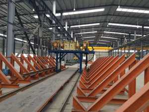 เครื่องเชื่อมแบบอาร์คใต้น้ำชนิดโครงเหล็กแบบแกนทรี  เครื่องเชื่อมวงกลมอัตโนมัติ  สายการผลิตอัตโนมัติสำหรับคานเอช  เครื่องเชื่อมโครงเหล็กแบบแกนทรีสำหรับคานเอช - Product Image 3