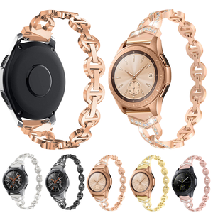 Frizzante Micro-zirconia e diamante in lega di zinco braccialetto in metallo per <span class=keywords><strong>Samsung</strong></span> <span class=keywords><strong>S3</strong></span>. Cinturino completo diamante per <span class=keywords><strong>Samsung</strong></span> Watch3/4/5. - Product Image 6