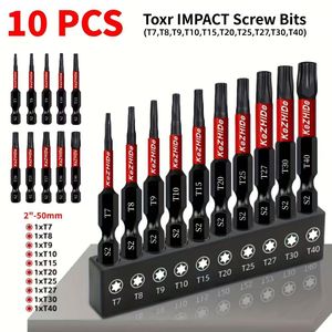 Guest Quality Pneumatic Hex Screwdriver <b>Bits</b> 6 Mm Steel Magnetic Black Anti Rust 50L Standard Application - Product Image 4