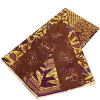 100% Katun Organik 6 Yard Dijamin Asli Batik Holland Ankara Kaos &amp;   Kain Organza Tenun Stok Anak Laki-laki
