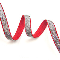 Bande élastique brillante et scintillante de 1 cm pour lingerie, sangle en nylon souple et résistante pour textile de maison, vêtements, sacs, bricolage